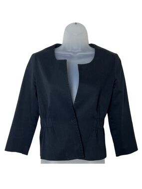 Theory Classic Tailored Blazer Jacket Black Size 4 VGUC